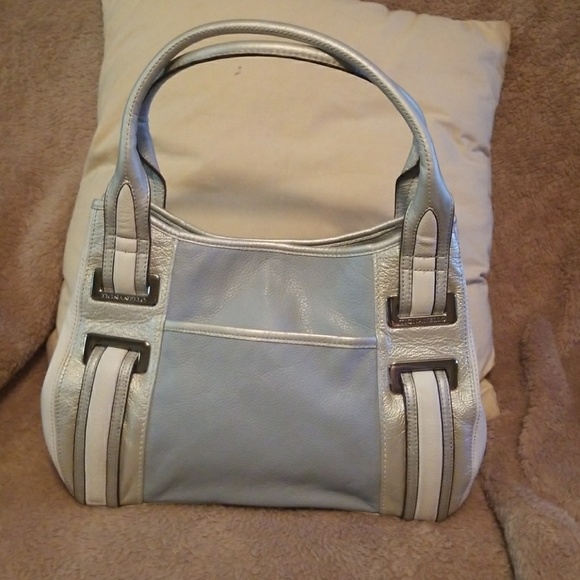 Tignanello Handbags - Blue & Silver Tignanello Handbag